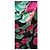 Sciarpa di seta Emanuel Ungaro Stampa Floreale Nero Rosa Verde - vista 6