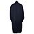 Jil Sander, giacca sportiva lunga blu bomber - vista 3