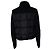 Moncler, cardigan ibrido imbottito in nero - vista 3