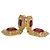 Alessandra Rich Gold-Tone Metal, Red Large Crystal & Clear Clip-On Earrings - view 10