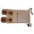 Alessandra Rich Gold-Tone Metal, Red Large Crystal & Clear Clip-On Earrings - view 2