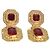 Alessandra Rich Gold-Tone Metal, Red Large Crystal & Clear Clip-On Earrings - view 4