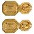 Alessandra Rich Gold-Tone Metal, Red Large Crystal & Clear Clip-On Earrings - view 5
