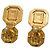 Alessandra Rich Gold-Tone Metal, Red Large Crystal & Clear Clip-On Earrings - view 6