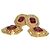 Alessandra Rich Gold-Tone Metal, Red Large Crystal & Clear Clip-On Earrings - view 8