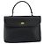 Vintage Handtasche Bally aus gestepptem Leder Schwarz