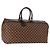 Borsa da viaggio Louis Vuitton Greenwich Damier GM Marrone