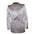 Doppelreihiger Satin-Blazer in Hellrosa von Gucci Pink