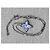 Louis Vuitton Collana Locket LV Ciel SS20 Virgil Abloh Rara Nero Blu chiaro - vista 12