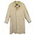 Impermeable Burberry Beige de Gabardina de Algodón