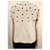 MAX AZRIA BCBG FRANZÖSISCHER CREME-PULLOVER Beige - Ansicht 7