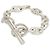 Hermès Bracciale Charm Chaine d'Ancre MM Hermes Argento