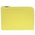 Clutch Hermès in pelle Epsom con zip D'oro Giallo