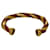 Hermès Hermes Twist Metal Leather Bangle Red Golden  - view 2