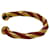 Hermès Hermes Twist Metal Leather Bangle Red Golden  - view 4