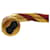Hermès Hermes Twist Metal Leather Bangle Red Golden  - view 7