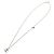 Collana in metallo con strass e perle finte Chanel Coco Mark in argento - vista 3