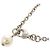 Collana in metallo con strass e perle finte Chanel Coco Mark in argento - vista 4