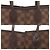 Borsa tote Louis Vuitton Neverfull PM Damier Marrone - vista 10