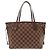 Borsa tote Louis Vuitton Neverfull PM Damier Marrone - vista 2
