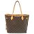 Louis Vuitton Neverfull MM Monogram Tote Bag Braun Monogramm
