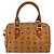 Borsa MCM Visetos in tela e pelle Marrone - vista 2