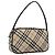 Pochette de lona con estampado Nova Check de Burberry Beige