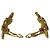 Vintage Coco Mark Blumen Metall Gold Ohrringe von Chanel Golden - Ansicht 4