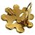 Vintage Coco Mark Blumen Metall Gold Ohrringe von Chanel Golden - Ansicht 5