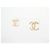 NUOVE ORECCHINI CHANEL LOGO CC STRASS METALLO ORO SCATOLA D'oro - vista 2
