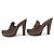 LOUIS VUITTON MULES MIT ABSATZ 38.5 LEDER SUEDE BRAUN - Ansicht 2