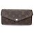 LOUIS VUITTON SARAH MONOGRAM CANVAS GELDBÖRSE M60531 Braun