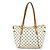 Borsa Tote Totally PM Damier Azur di Louis Vuitton Bianco Giallo - vista 2