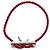Bracciale in pelle Hermès con charm in argento 925 Rosso - vista 4