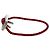 Bracciale in pelle Hermès con charm in argento 925 Rosso - vista 5