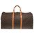 Borsa Boston Keepall 55 in tela Monogram Louis Vuitton Marrone - vista 2