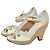 Sandali zeppa Tod's in vernice crema e scamosciato Multicolore
