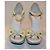 Sandali zeppa Tod's in vernice crema e scamosciato Multicolore - vista 2