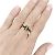 Anello Tiffany & Co, collezione "Wire" "Tiffany T" in oro rosa e onice. - vista 6