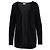 Schwarzer langer College-Cardigan mit Kettenbesatz von Saint Laurent
