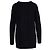 Schwarzer langer College-Cardigan mit Kettenbesatz von Saint Laurent - Ansicht 3