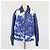 Louis Vuitton Blaue Monogramm Mischgewebe und Lederjacke