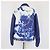Louis Vuitton Blaue Monogramm Mischgewebe und Lederjacke - Ansicht 3