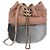 Borsa a secchiello Gabrielle piccola in pelle beige/nera di Chanel Nero