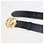 Cintura larga in pelle nera GG Marmont di Gucci Nero - vista 5