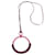 Pendentif en cuir Swift Rouge H d'Hermès  - vue 1