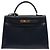 Hermès Hermes Kelly Black Box Calf with Gold Hardware 32 Marineblau - Ansicht 2