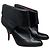Stivaletti Manolo Blahnik in pelle nera Nero