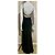 Jenny Packham Abito da sera in seta nera e argento con perline ricamate a mano Nero - vista 14