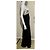 Jenny Packham Abito da sera in seta nera e argento con perline ricamate a mano Nero - vista 3